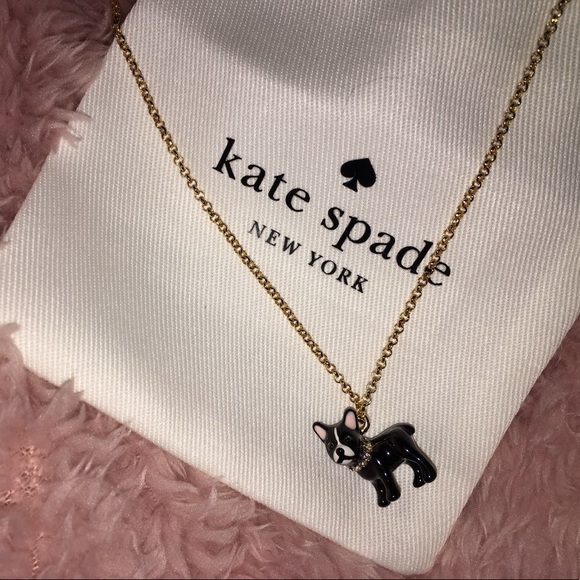 kate spade pug necklace